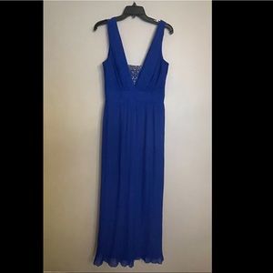 Blue Chiffon Dress by Badgley Mischka